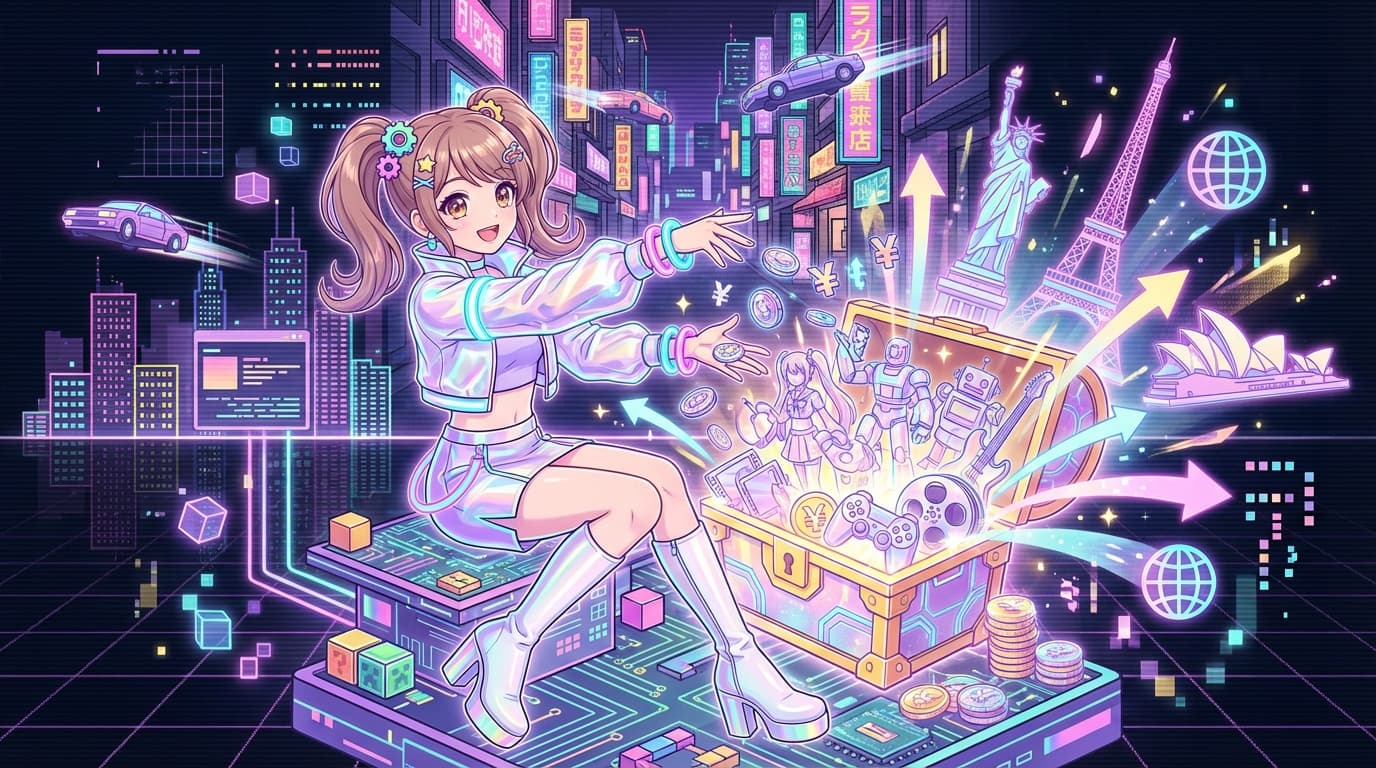 やばっ、エンタメ海外売上20兆円ってマジ卍!?