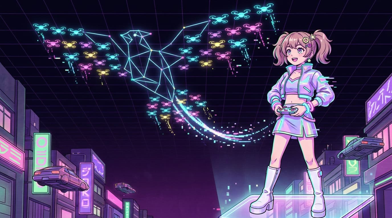 夜空がスクリーン化!ドローンショーが今めっちゃ刺さる理由、ガチでわかりやすく語る件 ✨