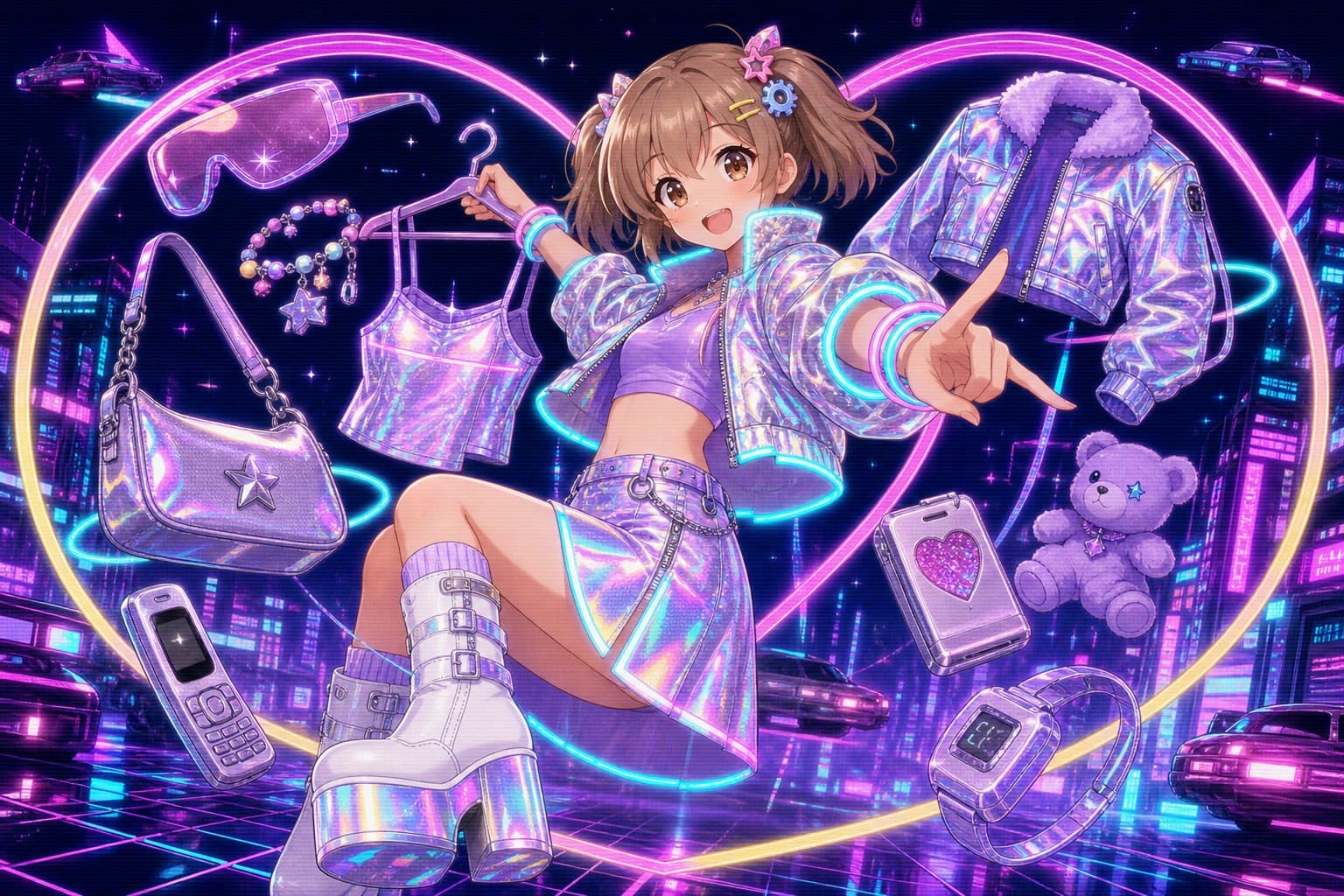 Y2Kヤバい〜!低身長ギャルの夏の沼コーデがマジでアツいぞ🔥ローライズ×チョーカーで2000年代の推し活がリバイバルしちゃってる件
